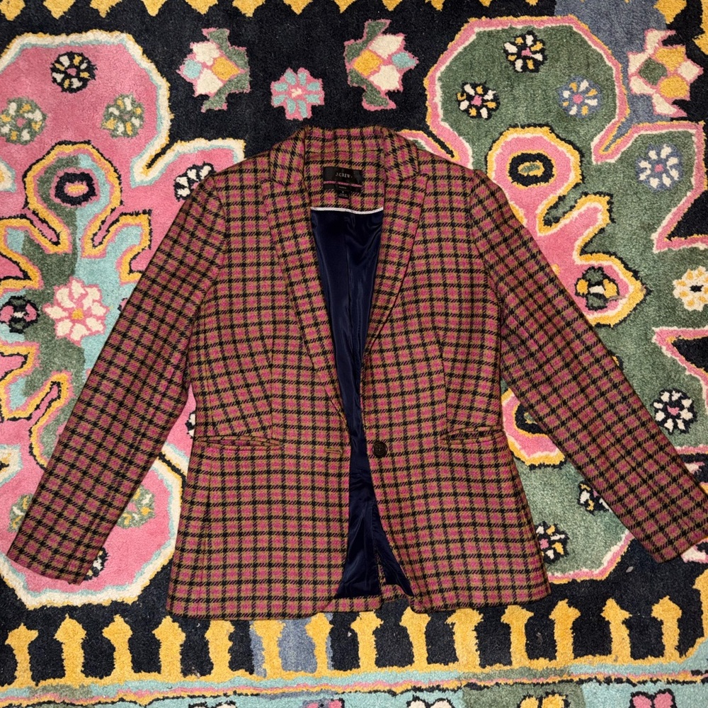 J. Crew Houndstooth Parke Blazer